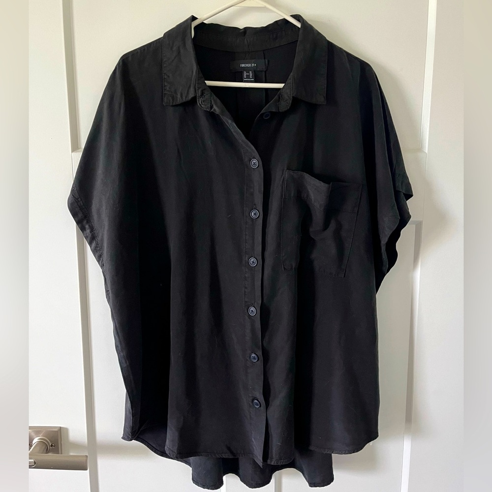 Black Button Up Tunic